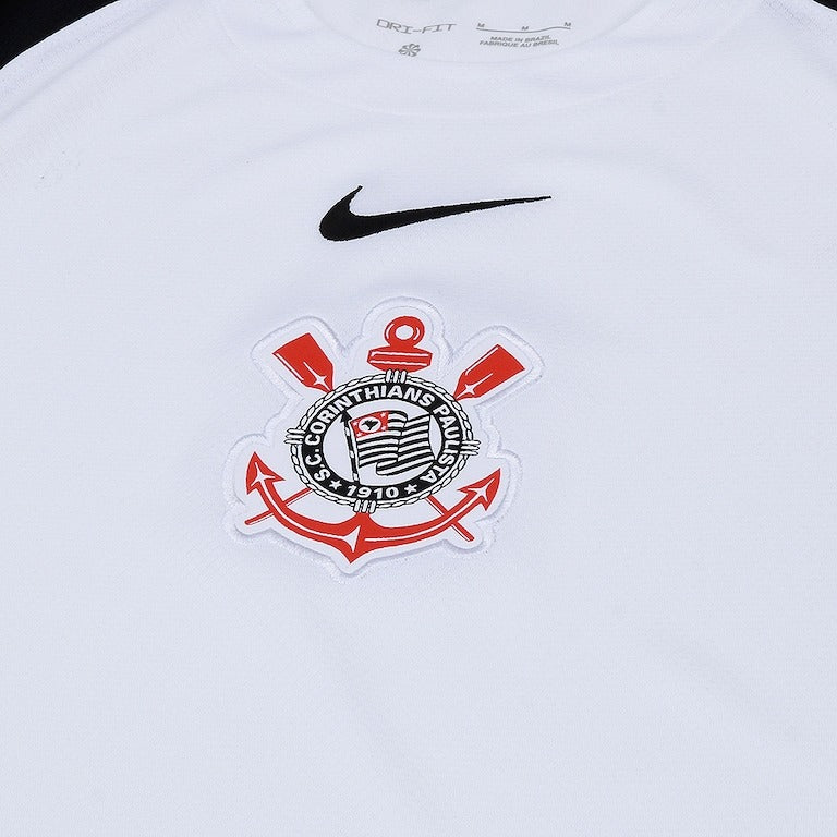 Camisa Nike Corinthians I 2025 - Preta e Branca - (Feminina)