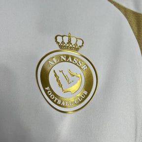 Camisa Al-Nassr III 24/25 Torcedor Masculina - Branco e Dourado