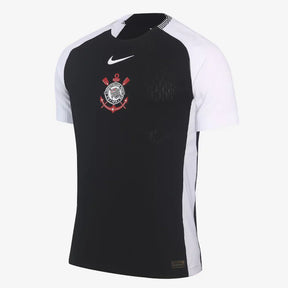 Camisa Nike Corinthians  II 2025  Torcedor - Preta e Branca - Masculina