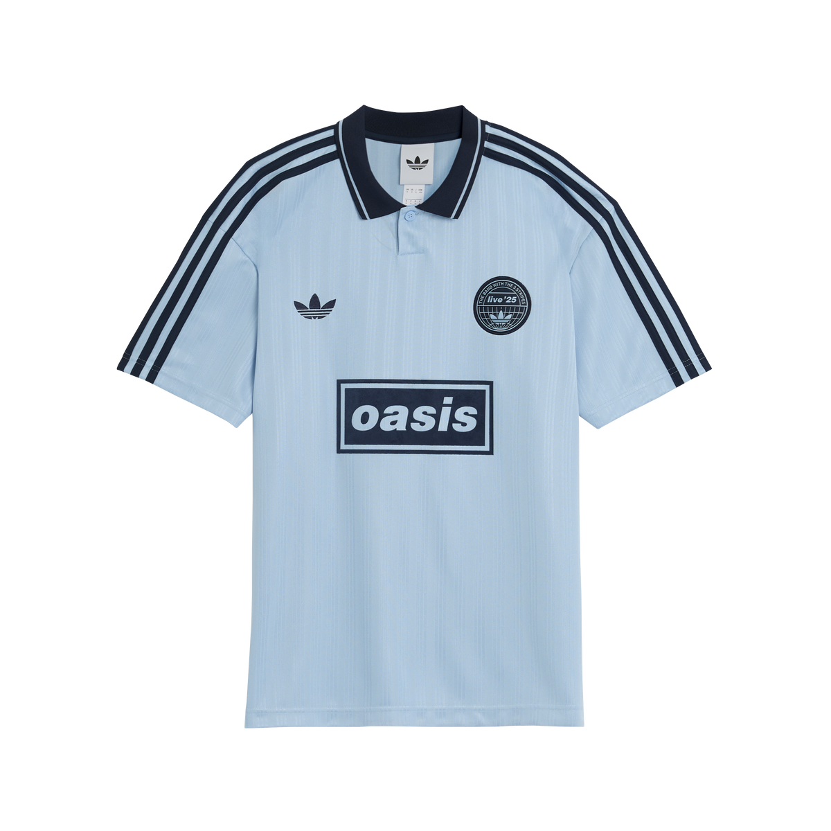 Camisa Banda Oasis x Adidas 2025 - Azul