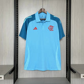 Camisa Flamengo Gola Polo 2025 Adidas - Azul