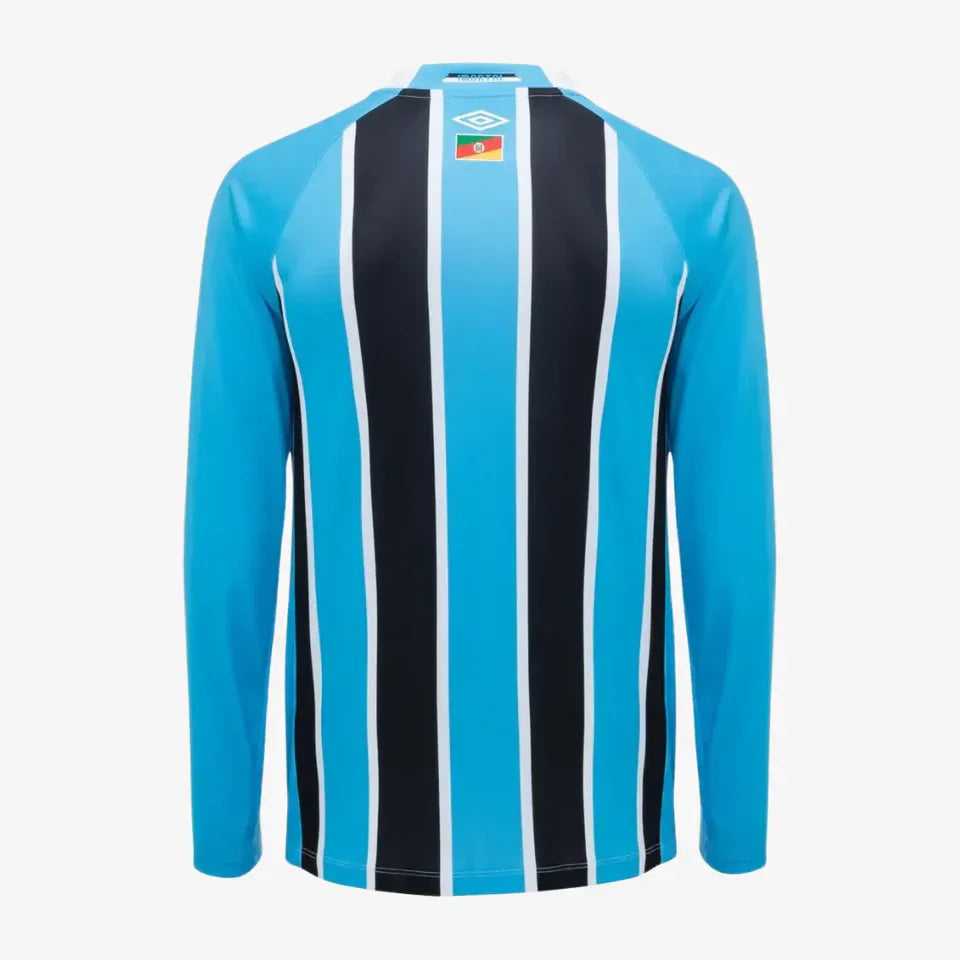 Camisa Umbro Grêmio 2025/26 I Manga Longa Patrocinio