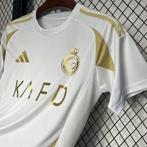 Camisa Al-Nassr III 24/25 Torcedor Masculina - Branco e Dourado