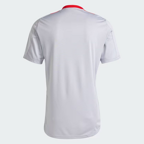 Camisa Adidas Internacional Treino 2025 Cinza (Com patrocinadores)